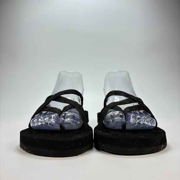 Teva Olowahu Black Thong Sandals Slip On Comfort Flip Flops 6840 Women’s Size 9 - Picture 2 of 9